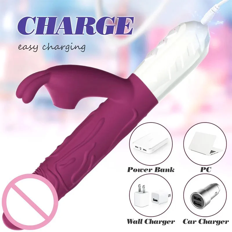 G-Spot Rabbit Vibrator for Female Masturbation with Heating Function