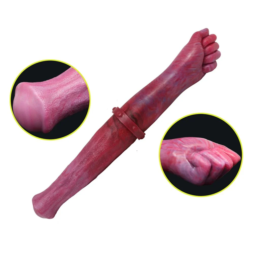 2022 Double Sided Penis Lesbian Double Ended Dildo Hand Rubber Rod for Women