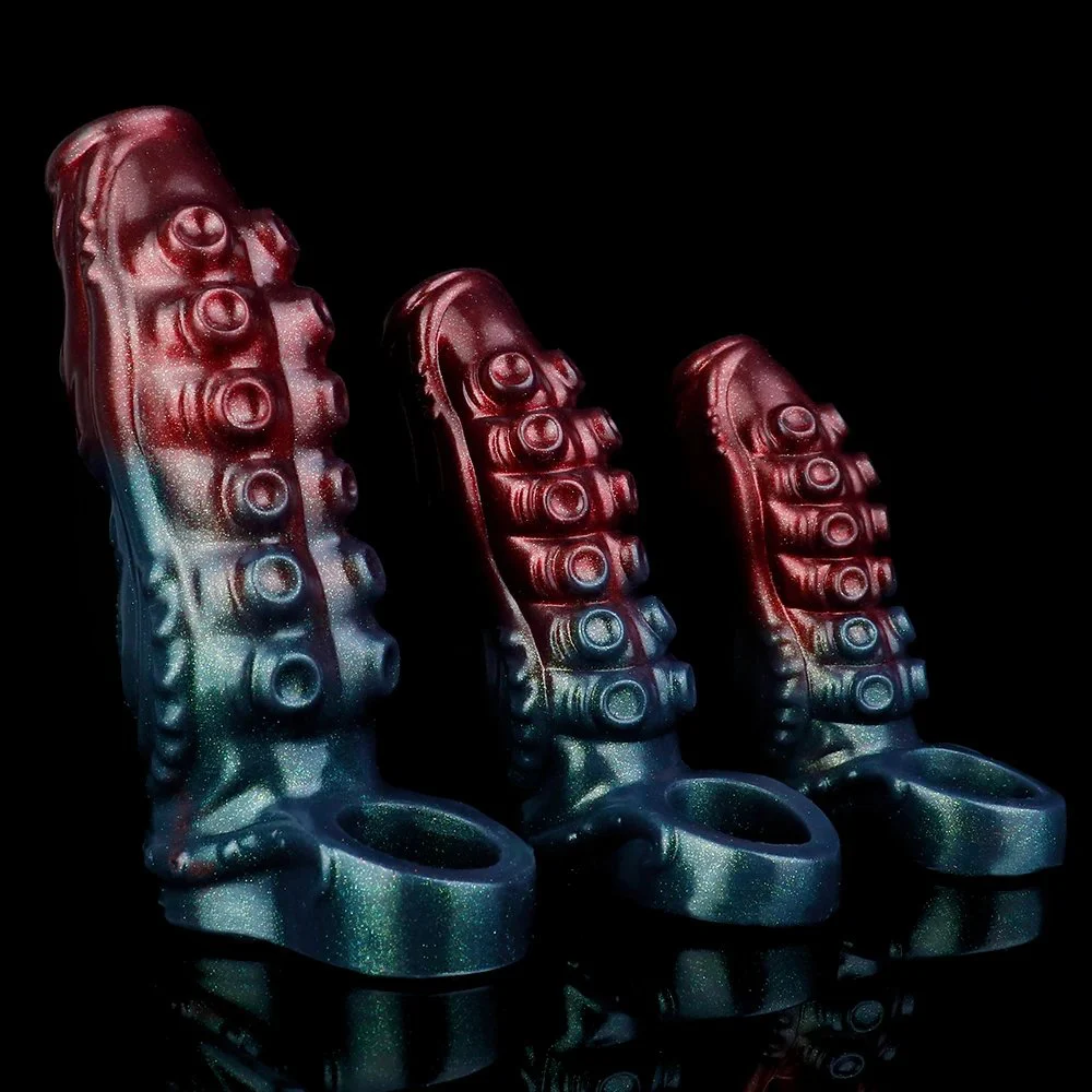 Penis Sleeve Extensions Octopus Male Enlargement Delay Ejaculation Clits Massager Cock Ring Penis Cover Sex Toys for Men