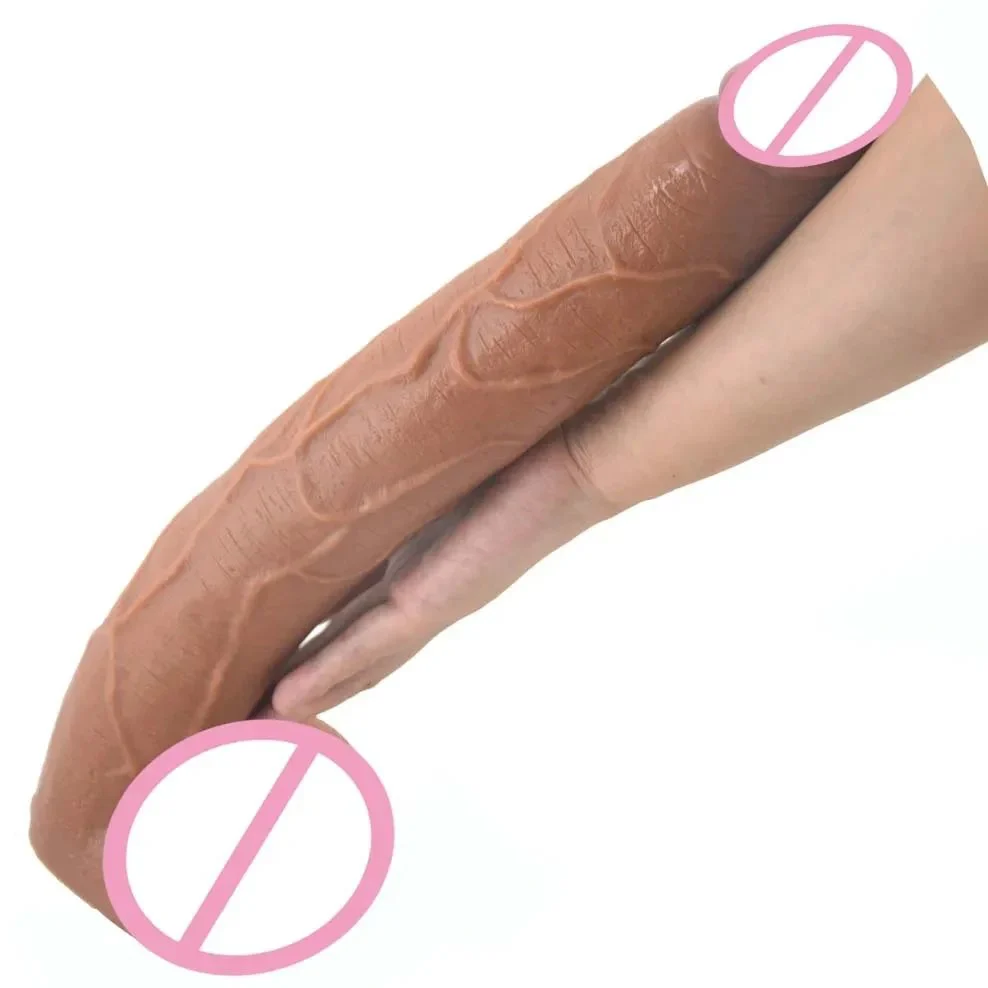15.5 Inch PVC Material Realistic Dildo Sex Toys Super Long Penis Huge Hard PVC Dildo Suction Cup for Women Gay Men