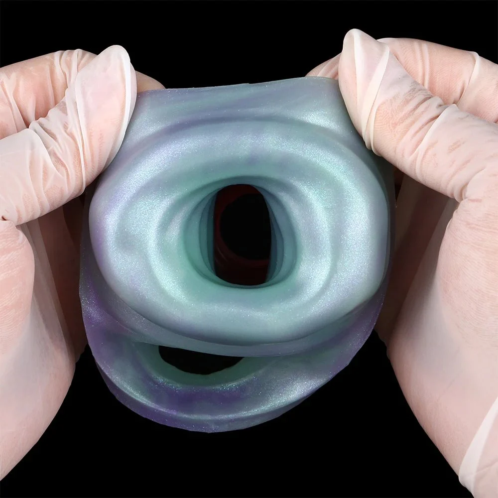 Penis Sleeve Girth Enhancer for Men, Reusable Silicone Monster Penis Sleeve, Penis Sleeve Enlarger with Cock Ring