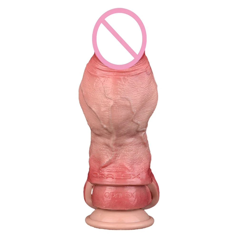 Realistic Penis Enlargement Sleeve Soft Silicone Simulation Sex Dildo Male Penis Enlargement Couple Sex Toy