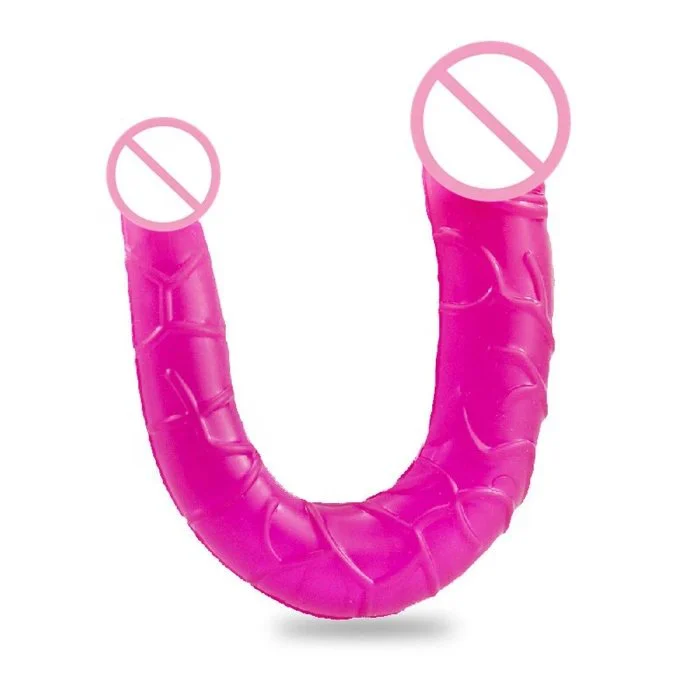 12 Inch Realistic Double-Head Lesbian Dildo Vibrator Soft TPE and Liquid Silicone Sex Toy