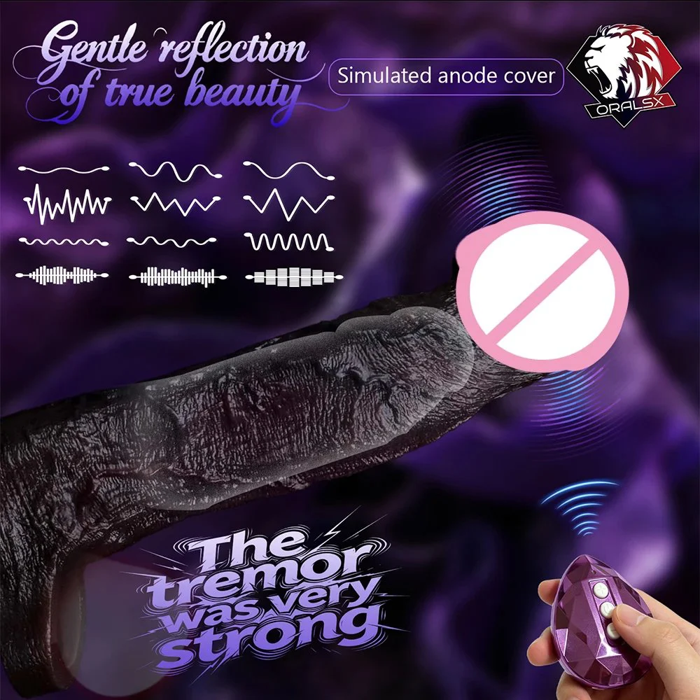 Realistic Liquid Silicone Vibrating Penis Extension Sleeve 3D Molded Large Size Wearable Male Enhancer