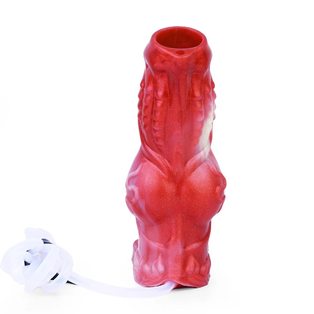 Silicone Squirting Penis Sleeves Sex Toy for Men