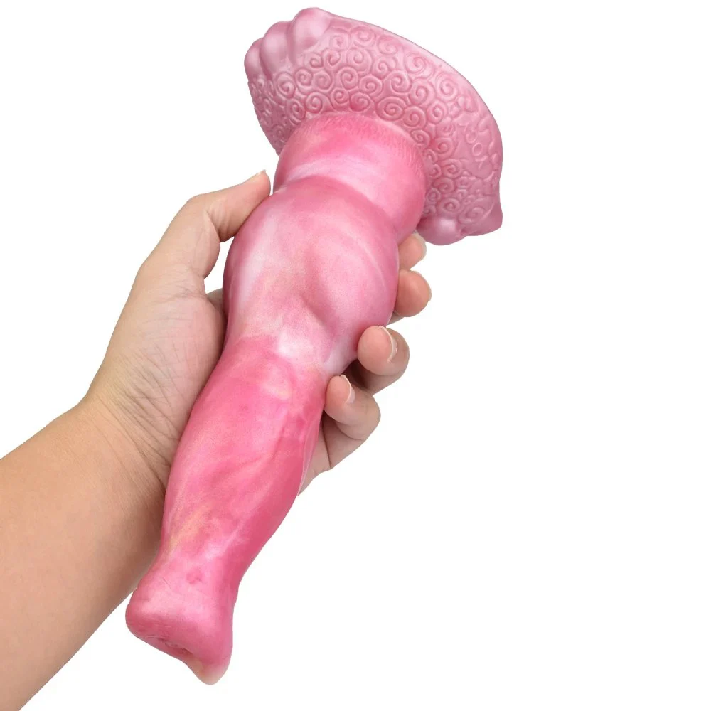 10 Frequency Vibration Real Feeling Female Masturbation Dog Dildo Sex Toys Stretching Vibration Penis for Women