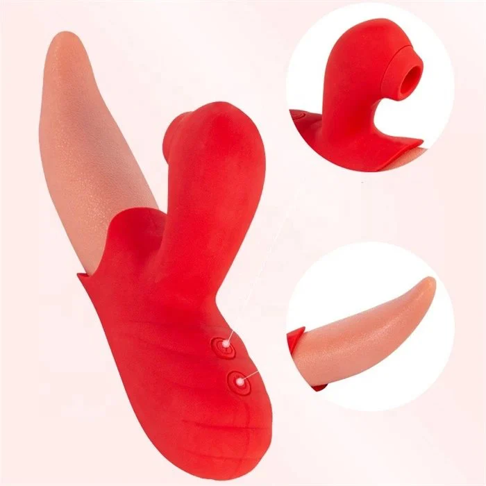 Female Slapping Licking Vibrator with Sucking Vibration 10 Frequencies for Enhanced Pleasure