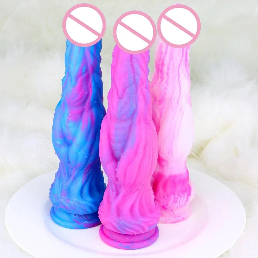 10 Inch Mix Color Liquid Silicone Huge Big Penis Monster Dragon Alien Male Dildo for Women Female Masturbation Adult Sex Product