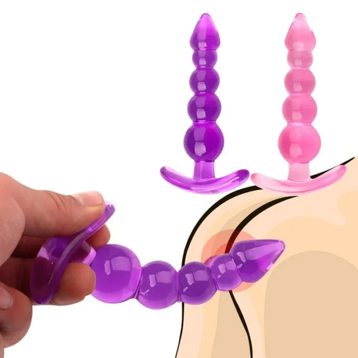 Crystal 5 Anal Beads for Men Women Couples-Gay Adult Anal Plug Expander Sex Toys