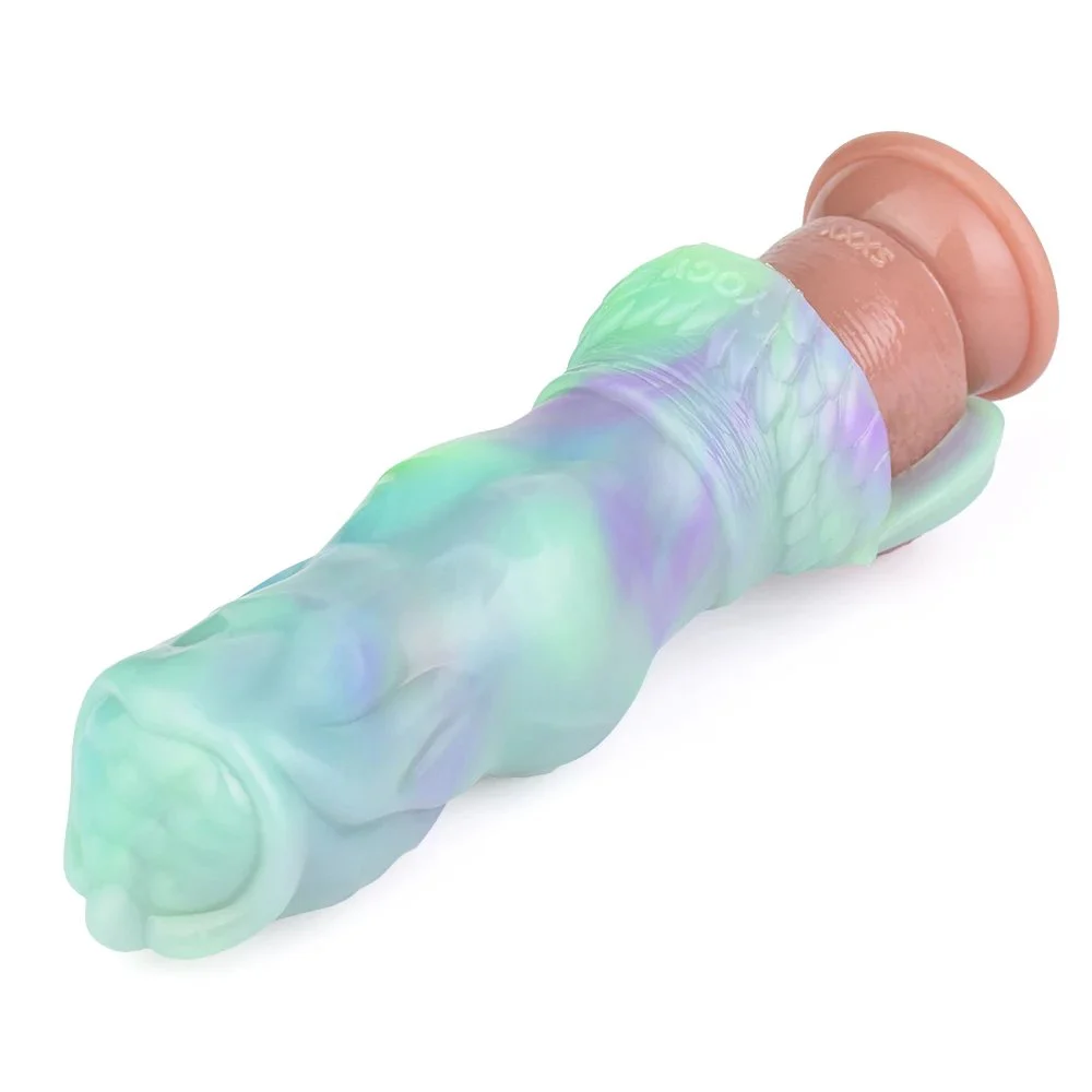Penis Sleeves Dog Animal Cock Male for Enlargement Dildo Extension Sleeve Knot Hollow Wearable Dildo Sleeve Strecthable