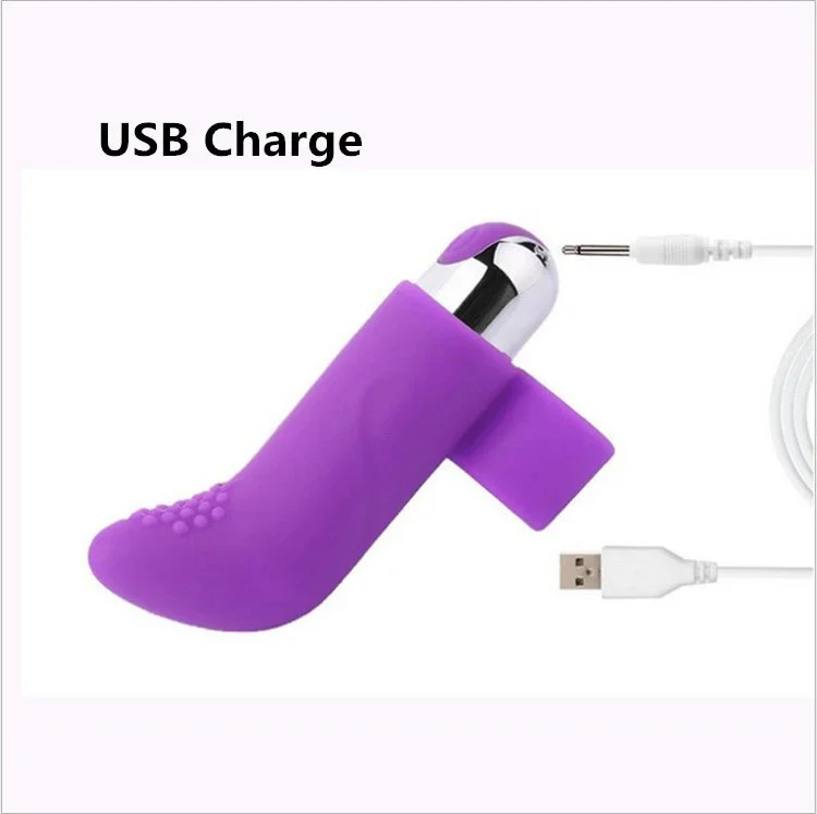 Mini Finger Vibrator Sex Toys for Women USB Silicone Bullet Vibrator Female Masturbation