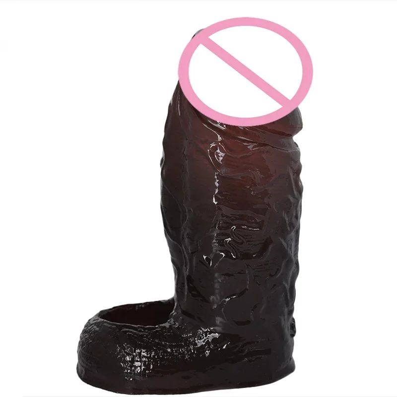 Realistic Sleeves with Testicle Ring Silicone Sleeves for Enlargement and Time Extension Extreme Sleeve Improves Endurance