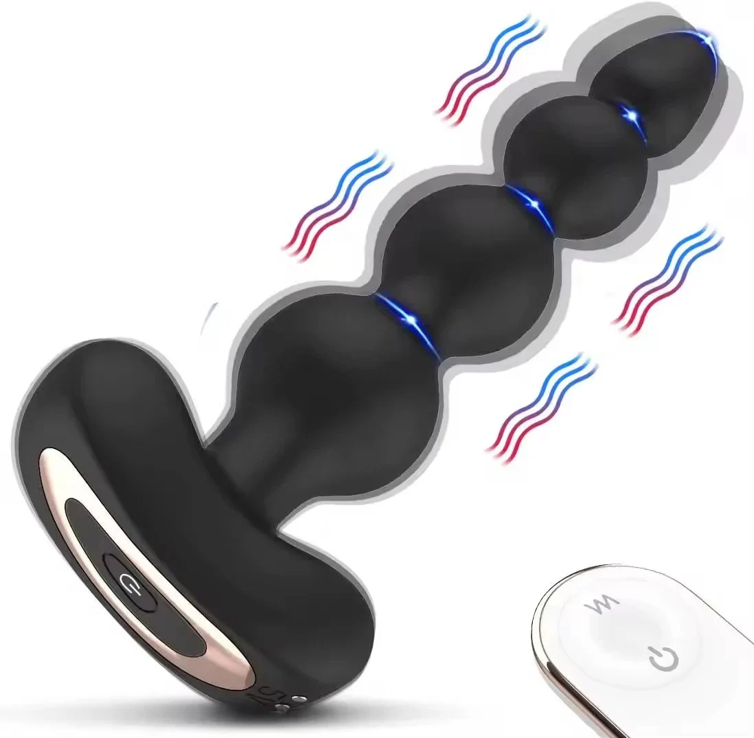 Electric Silicone Remote Vagina Vagina Sex Toy Vibrating Butt Plug Anal Beads Sex Toys for Men and Women