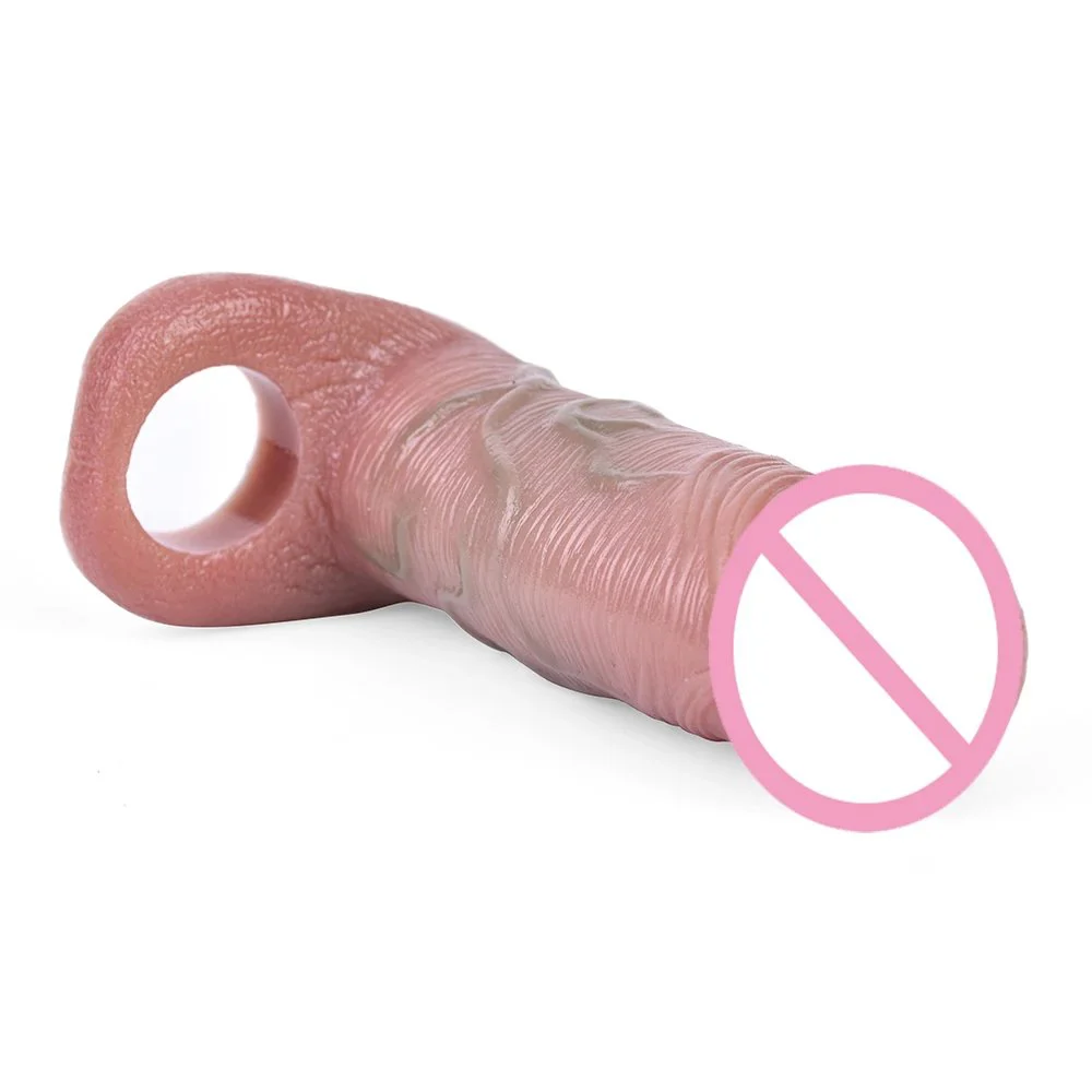 Realistic Cock Sleeves Silicone Penis Sleeve Delay Ejaculation Penis Sleeve Sex Toys for Men