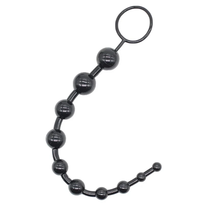 Long Beads Anal Plug Kit Popular Silicon Butt Sex Toy