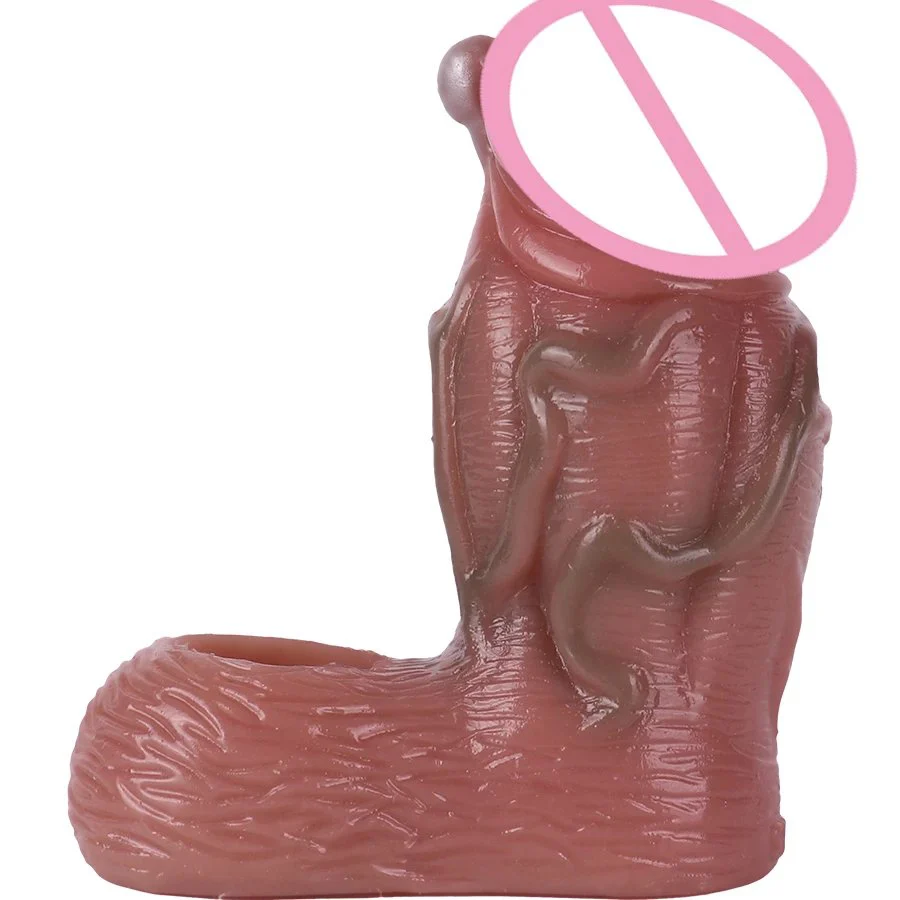 Penis Enhancing Sleeve Extension,big Knot Penis Sleeve Cover Ring Delay Ejaculation Male Length Girth Extension Enhancer