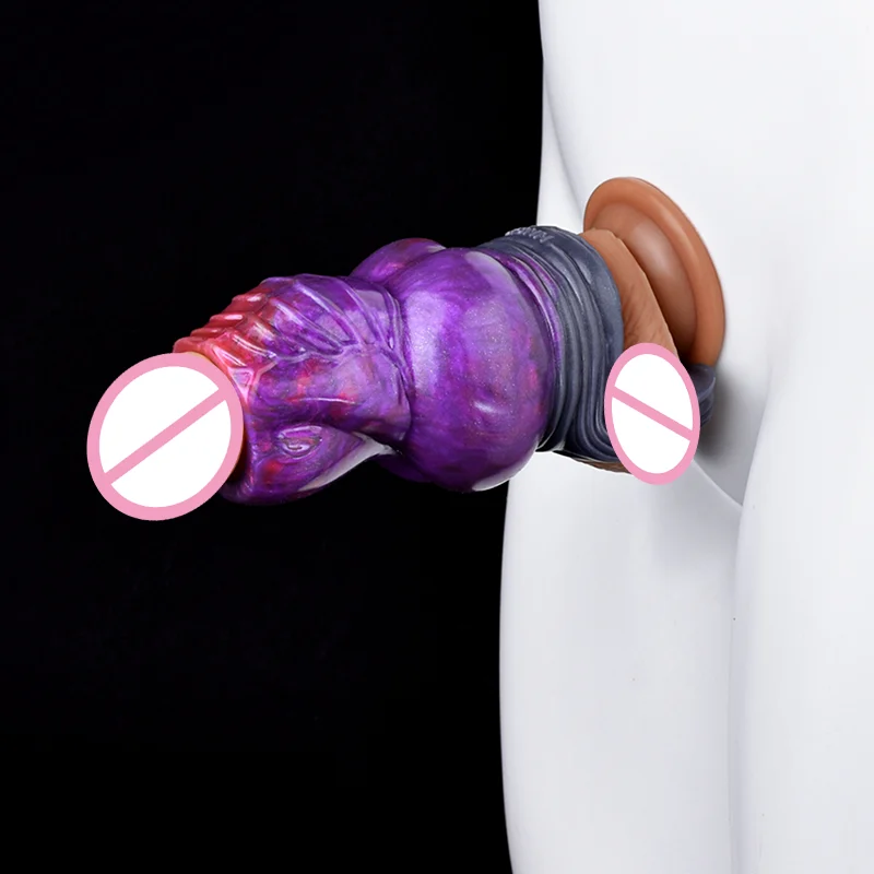 Phantom Sleeve Couple Sex Reusable Penis Extender Penis Sleeve Anal Plug for Men Women