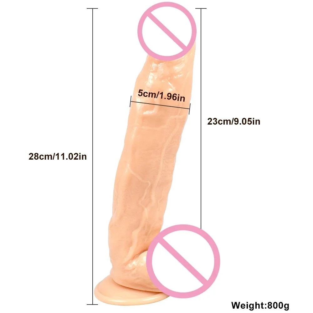 28cm 11.02inch Body Safe Real Penis Realistic Dildo Sex Toys for Women Adult Product Big Dildos for Female