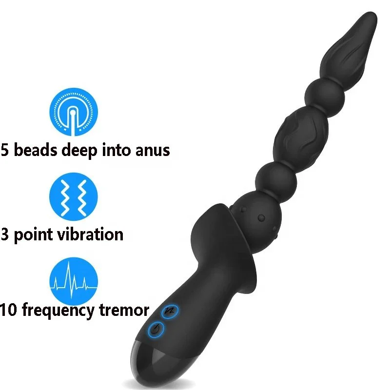Charge Anal Beads G Spot Anal Vibrating Beads Dildo Vibrator Adult Toys for Female Masturbation