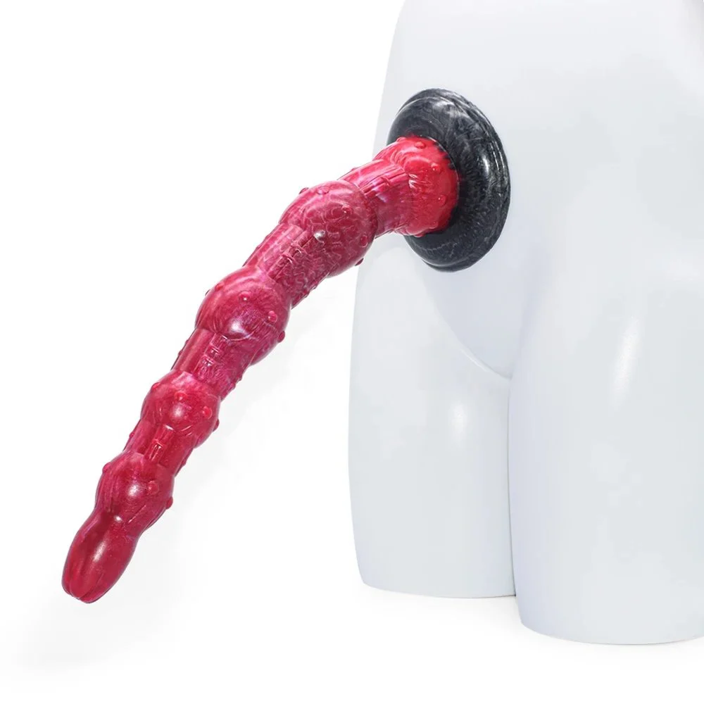 14.5 Inch Super Long Soft Bullwhip Anal Plug Animal Dildo with Strong Suction Cup Penis Sex Toys for Man Women Masturbator