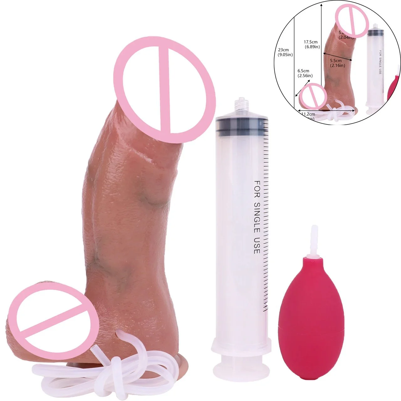 Sex Toys for Women Strong Suction Cup Anal Dildo With Squirting Function Orgasm Pleasure