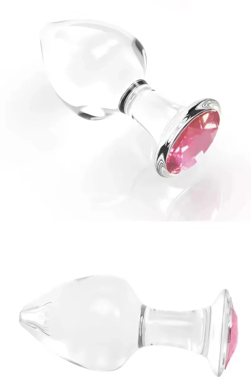 Crystal Anal Plug Jewelry SML Glass Massage Butt Plug Anal Trainer Sex Toy for Men & Women Anal Stimulation & Masturbation