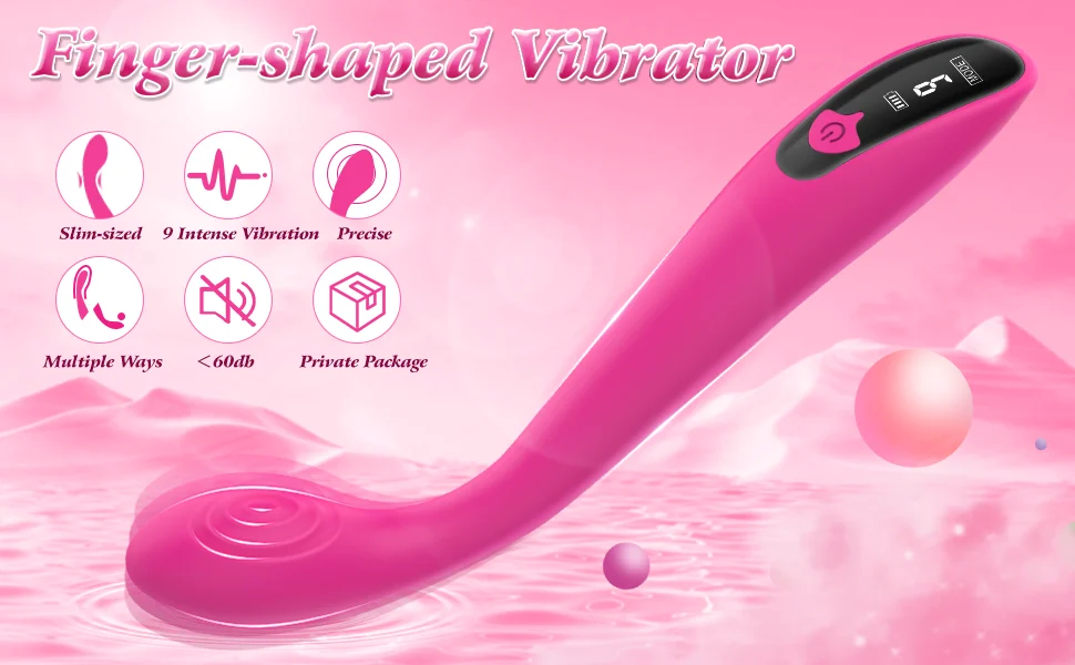 LCD Screen Vibrator 9 Vibration Modes Female Clitoral Vibrator Sex Toys for Woman Adult Toys