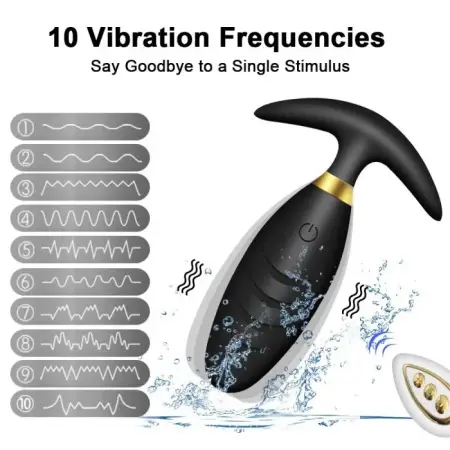 Powerful 10 Frequency Silicone Anal Vibrator APP Control Adult Sex Toys for Men and Women