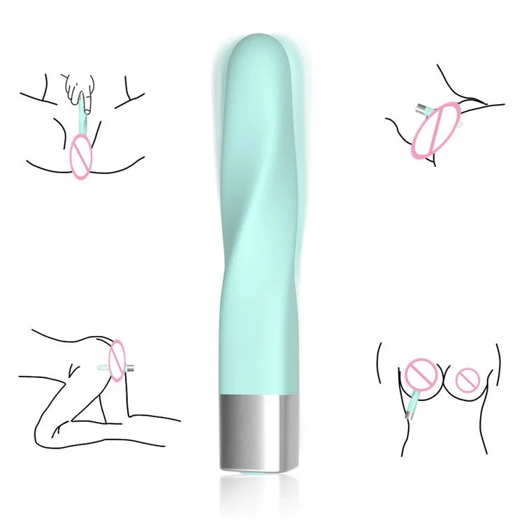 Female Masturbation G Spot Bullet Vibrator Silicone USB Rechargeable Lipstick Vibrator Sex Toys Women