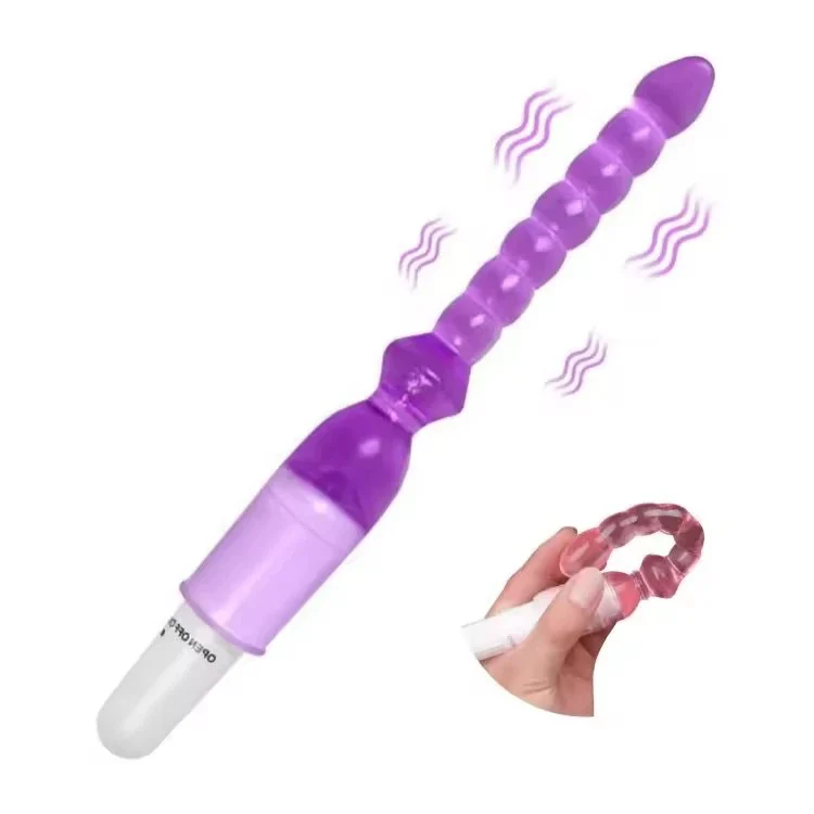 Flexible 7 Bead Anal Vibrator Prostate Stimulator Sex Toy for Men Women Couples-Anal Beads Butt Plug