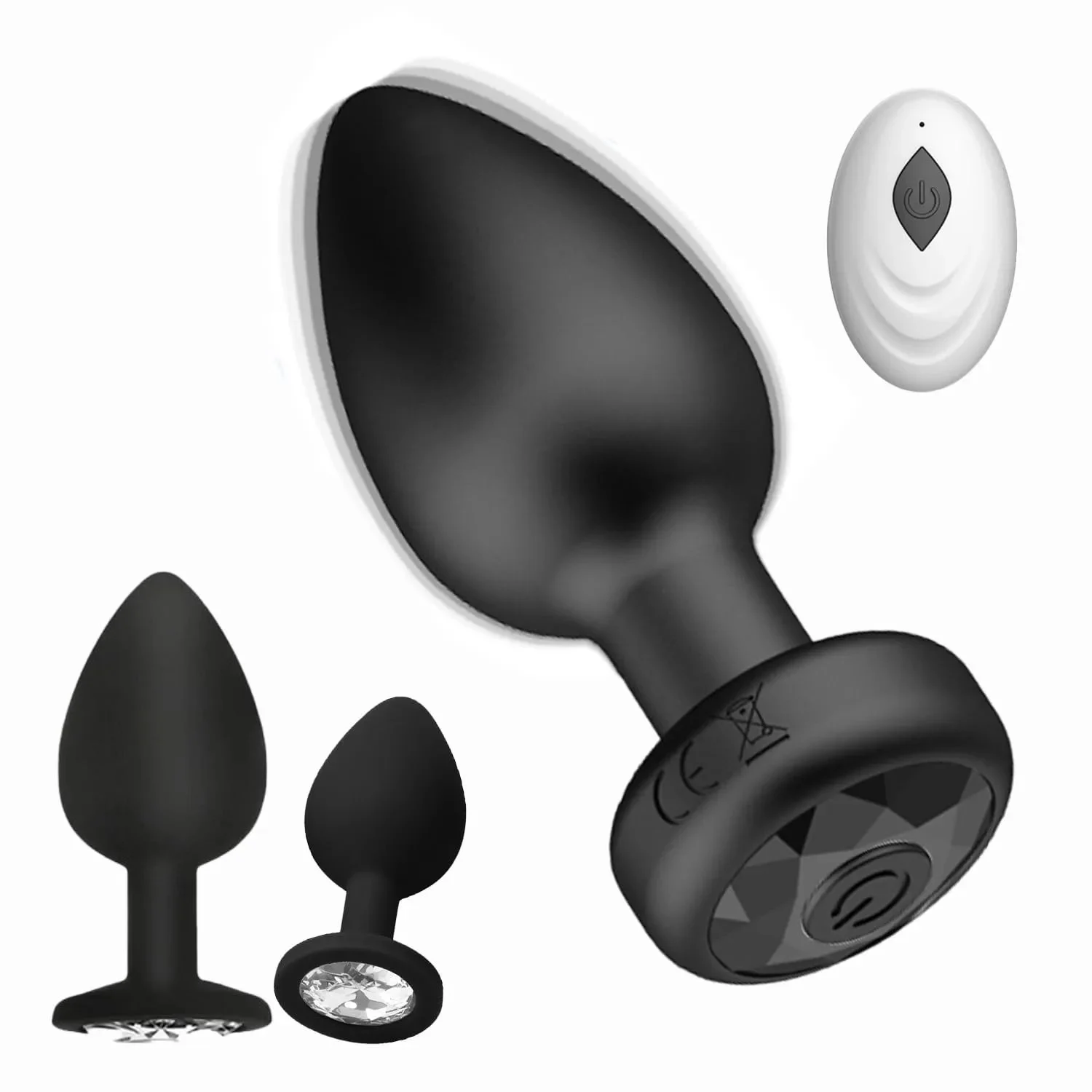 Silicone Toy Butt Plug Remote Control 10 Frequency Vibration Anal Plug Prostate Massager