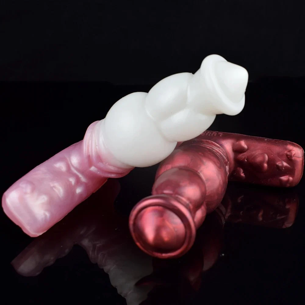 15.5cm Wireless Remote Control Vibrating Dildo Big Double Knot G-Spot Clitoris Stimulation Lesbian Vagina Butt Masturbator