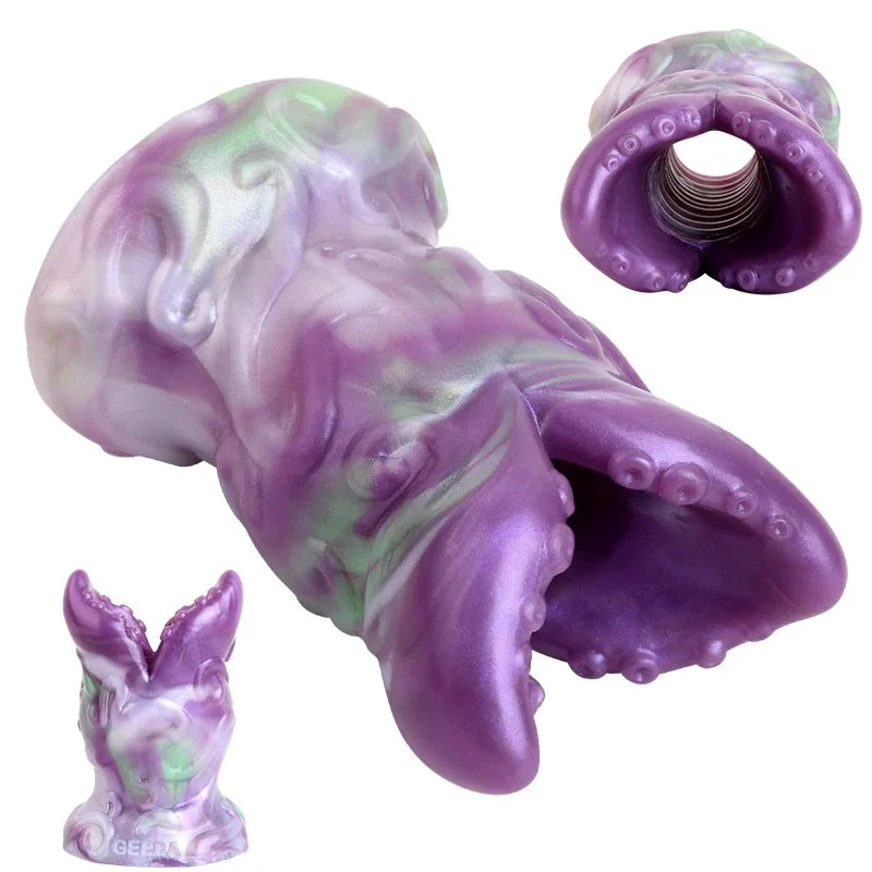 Fantasy Tentacle Hollow Anal Plug,Silicone Butt Plug Hollow ,silicon Dilators,Expanding Anal Dilator Male Masturbation