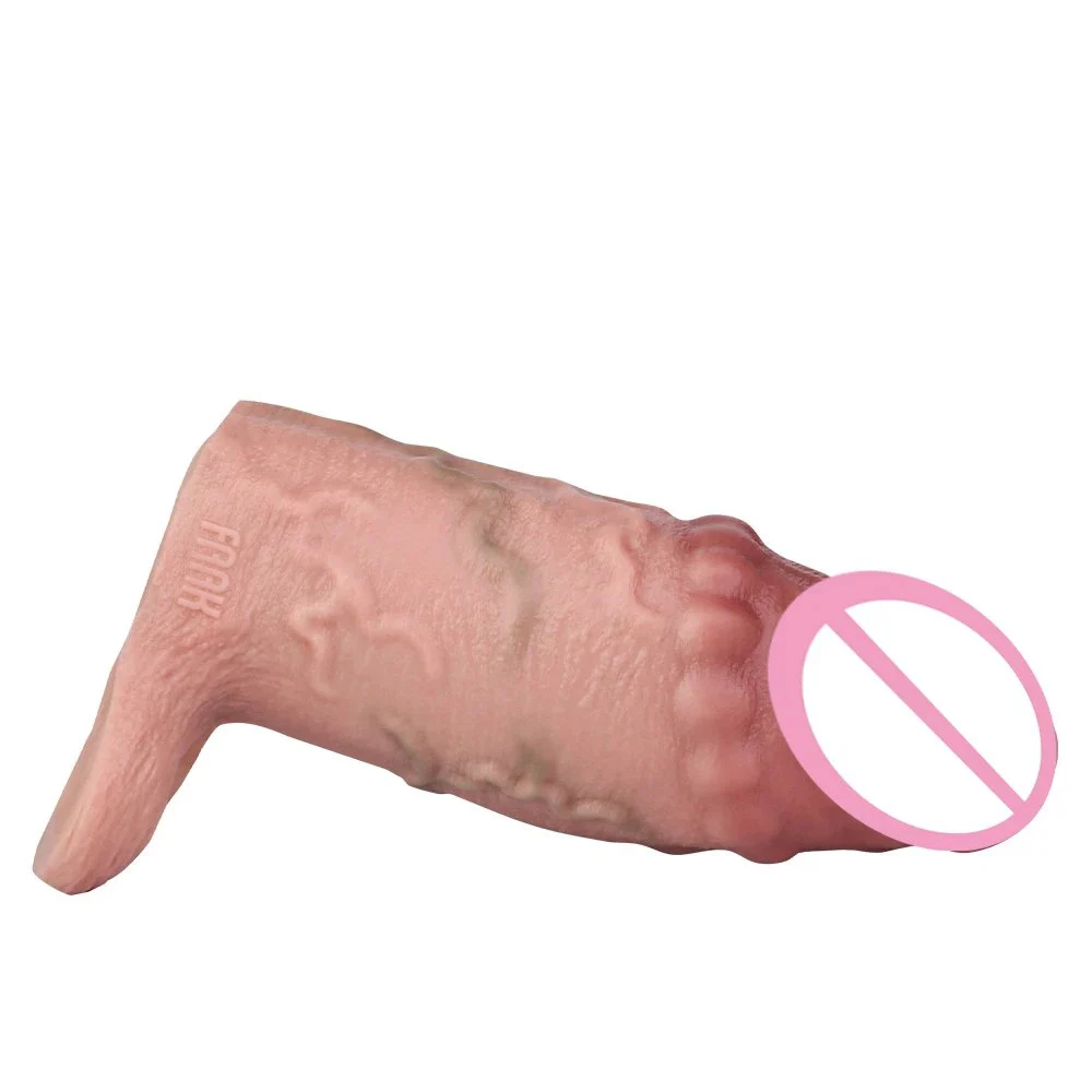 Realistic Dildo Soft Penis Enlargement Sleeve Simulation Dildo Sex Male Penis Enlargement Couple Sex Toys
