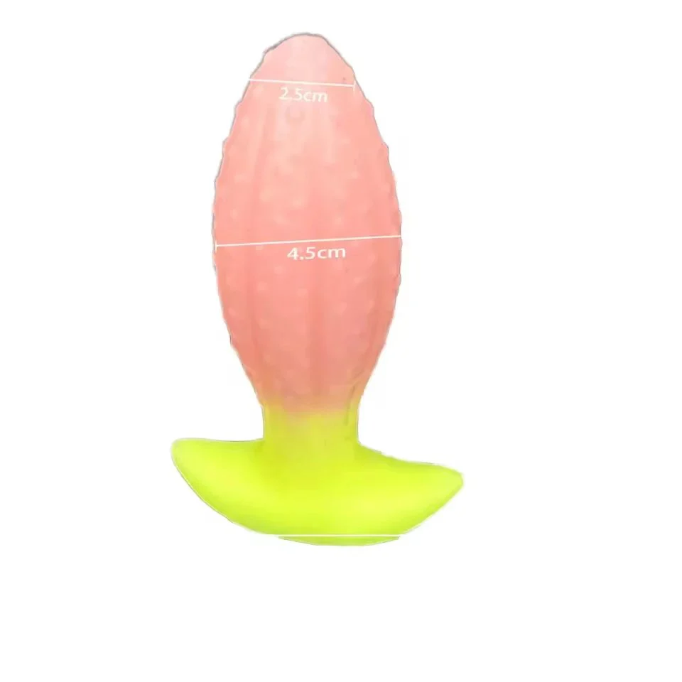 Female Anal Sex Toys Long-Term Wearing Pineapple Silicone Waterproof Eco-Friendly Fun Plug Stimulation Backyard Play