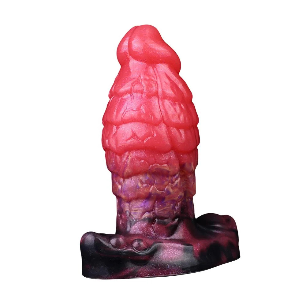 Red Dragon Fantasy Liquid Silicone Anal Plugs for Men and Women Large Size Anal Plugs Step up for Increased Friction