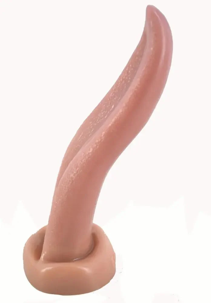 Flexible Soft Tongue Shape Dildo for Pussy and Anal Masturbation Tongue Shaped Dildo Erotic Products Sex Toys Adults