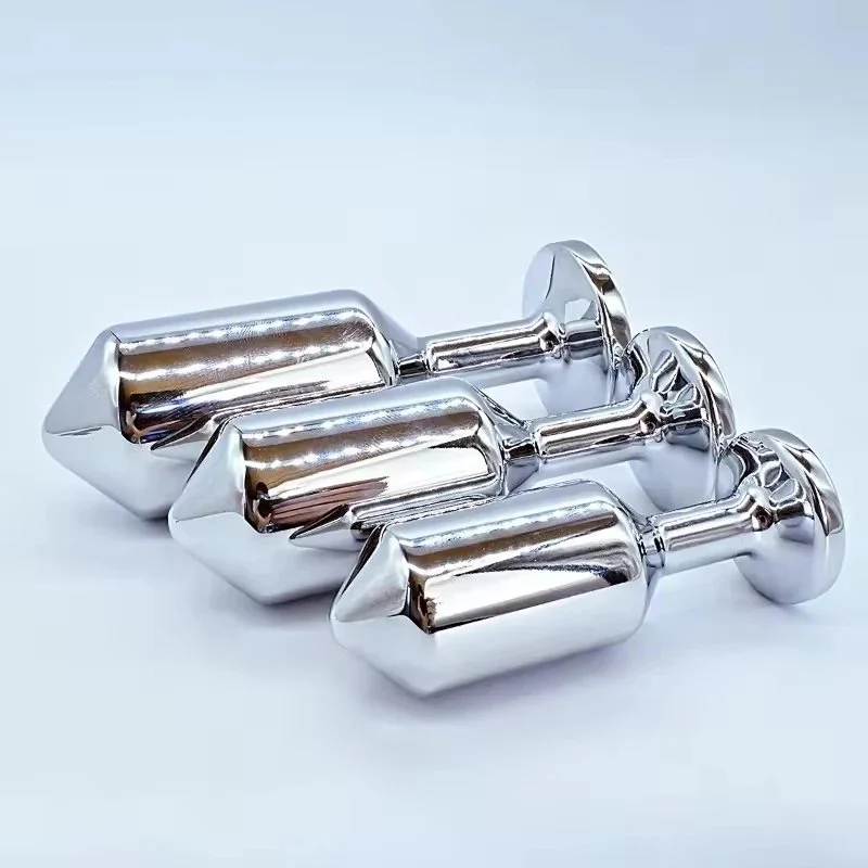 Metal Anal Butt Plug Small Medium Large Plug With Jewelry Based Wearable Sex Toy For Adult