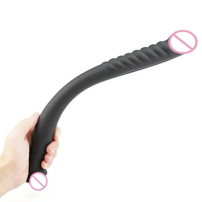 16.5 Inch Double-Ended Dong Dildo Soft Silicone ABS Material Huge Sex Toy for Lesbian Female G-Spot Vaginal Anus Stimulation
