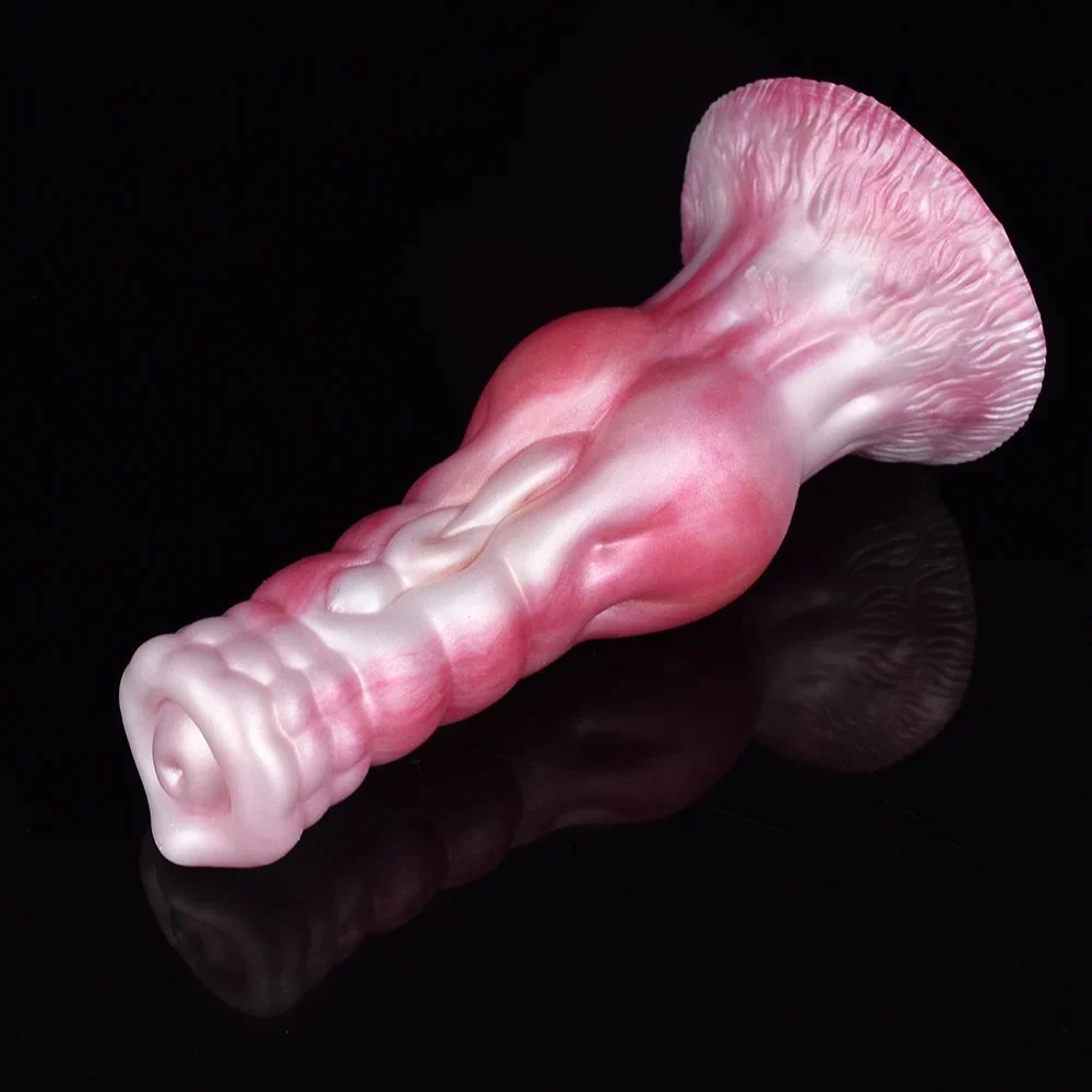 Net Weight 279g Gory Color Silicone Inflatable Dog Dildo Adult Inflatable Anal Plug Sex Toys