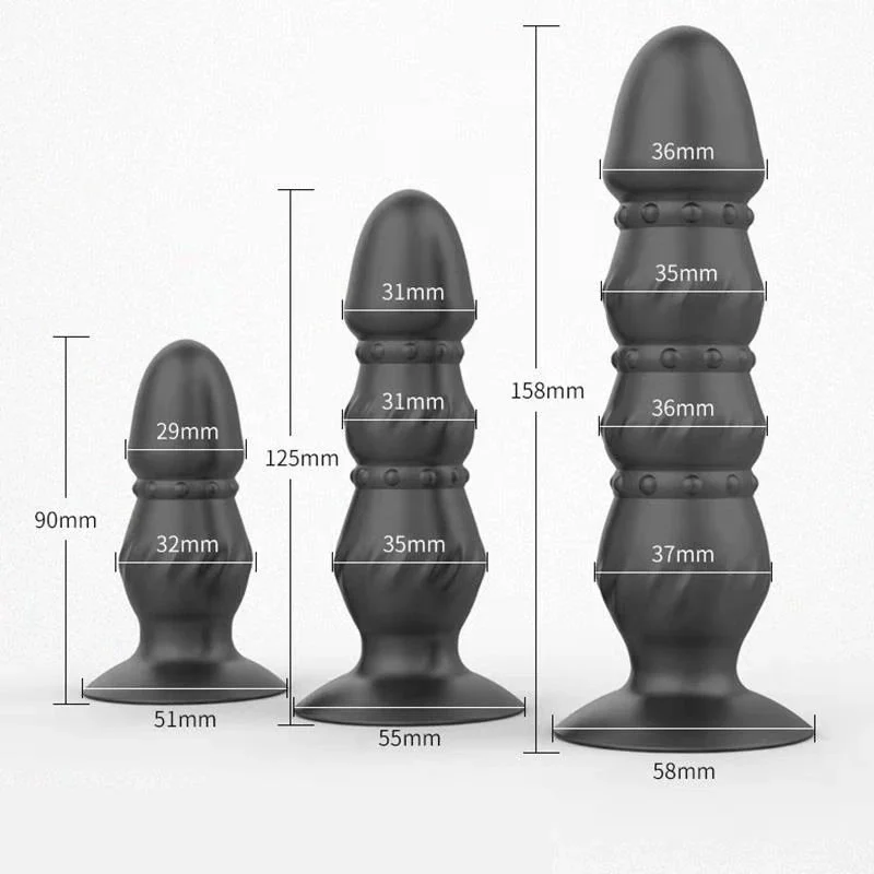 Male Masturbator Silicone Inflatable Anal Plug Prostata Massager Tail Vibrator for Men