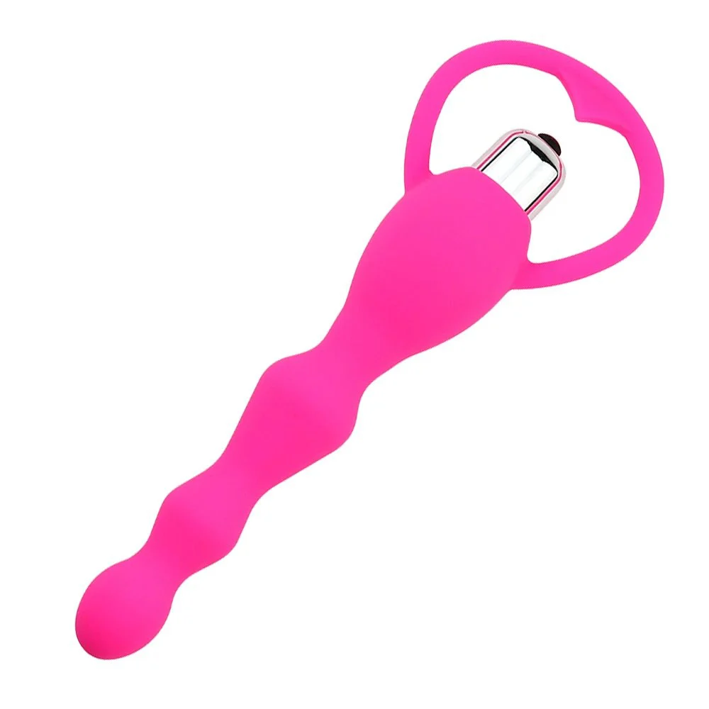 Silicone Anal Beads Vibrators Prostate Massager Big Ass Anal Bead Vibrator for Women