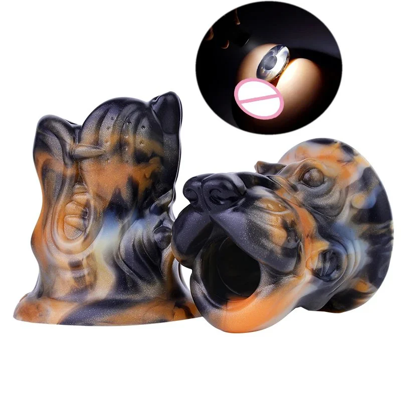 Fantasy Animal Anal Dilator, Vaginal Dilator,fantasy Dog Anal Plug Hollow Douche Enema Anal Sex Games for Beginner Adult
