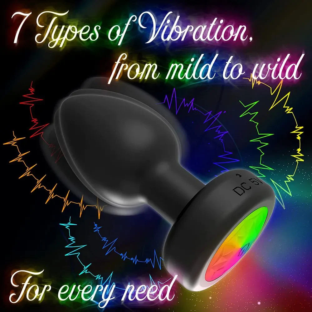 Oval Metal Posterior Chamber Adult Sex Toy Anal Plug for Sexual Pleasure