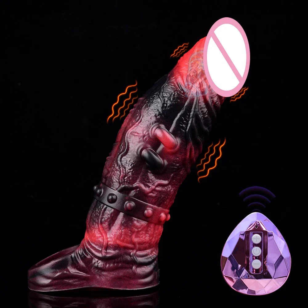 Reusable Soft Fantasy Penis Sleeve with Vibrator New Pressure Feeling Fantasy Dildo Sleeve for Men Sex