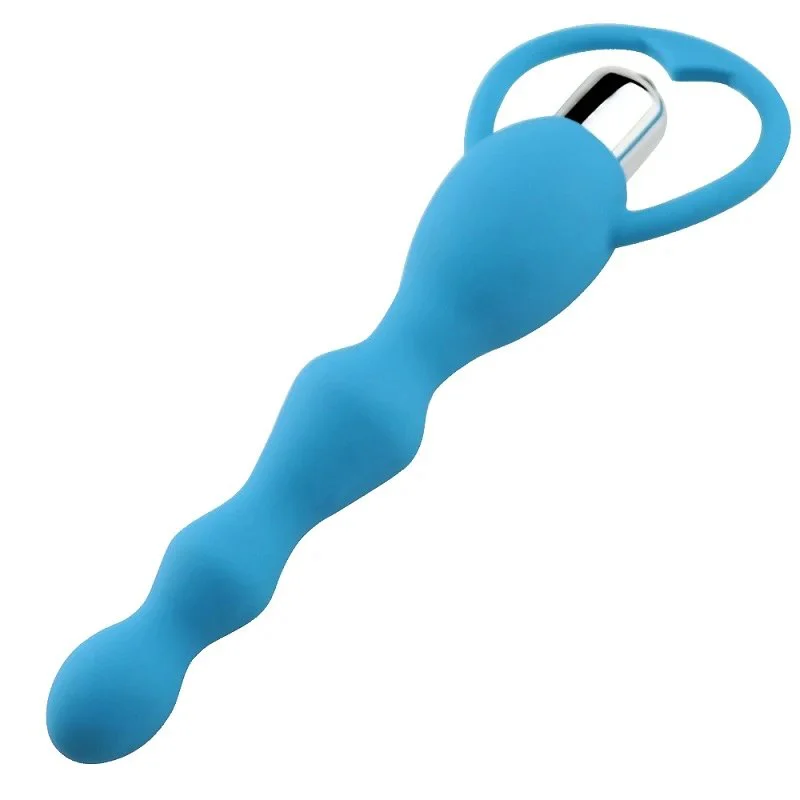 Silicone Anal Beads Vibrators Prostate Massager Big Ass Anal Bead Vibrator for Women