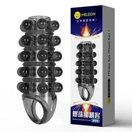 Reusable Soft Rubber Penis Condom Dotted Cock Sleeve