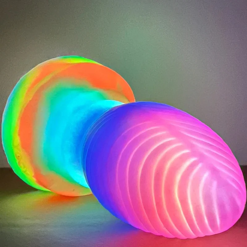 6 Inch Small Anal Plug for Women Glow in Dark Beginner Masturbation Luminous Butt Plug Gorgeous