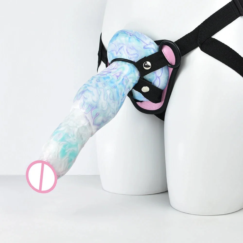 26cm Animals Shape Dildo Strapon for Women Lesbian Sex Toy Belt Strap on Wearing Dild