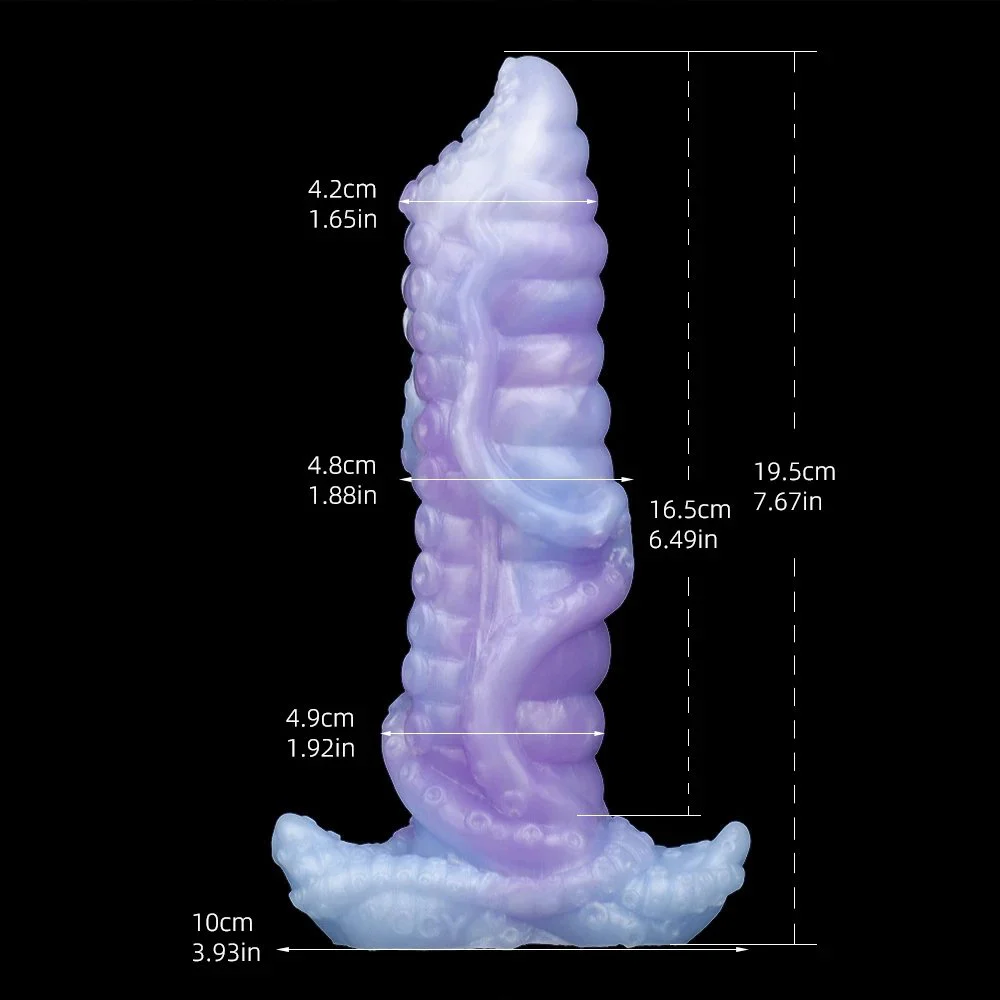 Alien Ovipositor Dildo with 5 Balls,Tentacle Ovipositor Silicone Dildo with Egg,Sex Toy for Women Men Masturbator Anal Plug